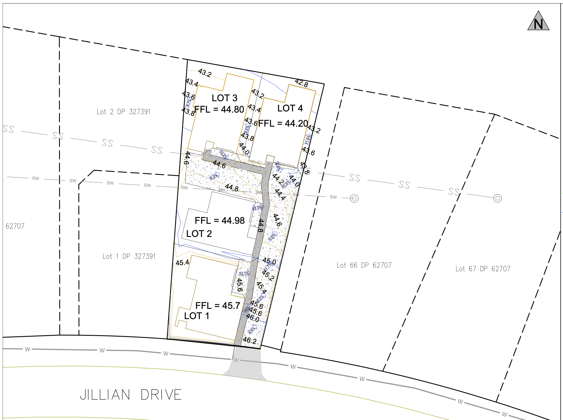 Jillian Drive Development - Lot Configuration Layout